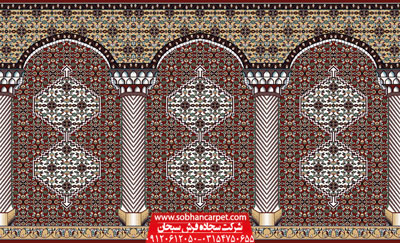 طرح زیبای فرش مسجد بیجار