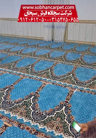 فرش طرح سجاده مسجد و سجاده فرش کاشان