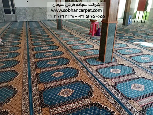 فرش سجاده ای طرح ریزماهی 700 شانه فروش فرش مسجدی سبحان